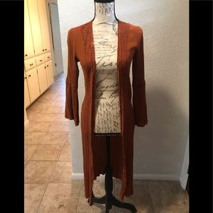 Forever 21 rust orange duster / kimono